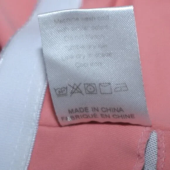 Built in Bra 15” pit to pit Womens Pink Crop Top GUC Bodycon Exercise Sports - Picture 4 of 5